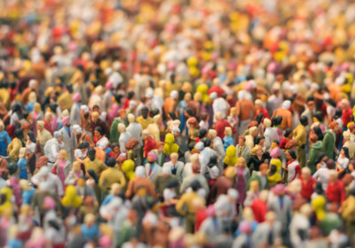 Menschenmengen-Miniatur