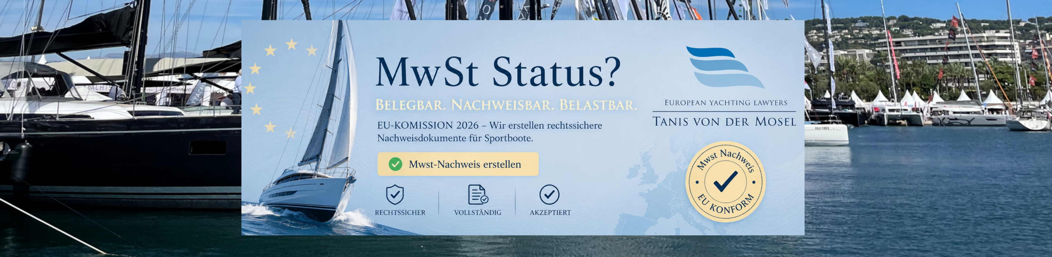 EU MwSt Sportboot Nachweis